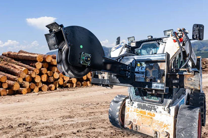 Efficient Stump Removal Made Easy with the MMS 45 Skid Steer Stump Grinder Attachment